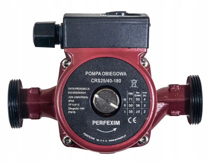 POMPA OBIEGOWA CYRKULACYJNA 3 BIEGOWA 25-40/180 SOLIDNA MOCNA WYDAJNA 230V