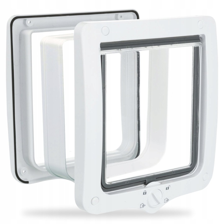 DRZWICZKI DRZWI DLA KOTA PSA WAHADŁOWE Z TUNELEM TRIXIE 4-Way 24x28cm