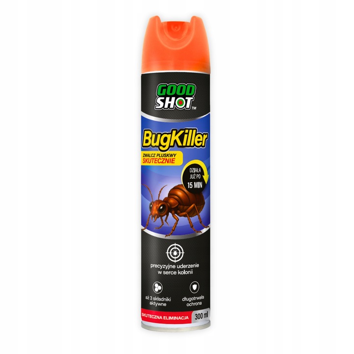 Zabójczy Preparat na Pluskwy Spray 300ml Środek na Pluskwy BugKiller