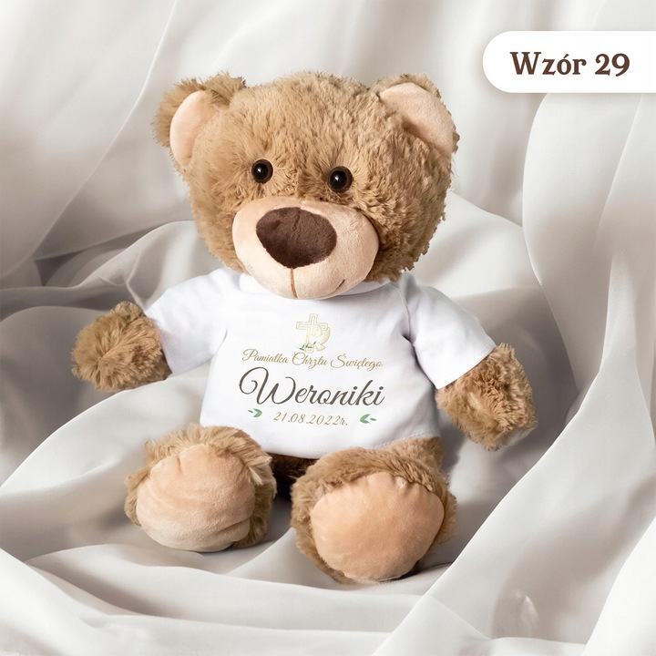 MIŚ NA CHRZEST PAMIĄTKA CHRZTU ŚWIĘTEGO PREZENT CHRZEST IMIĘ DZIECKA