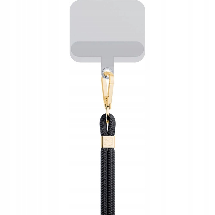 Accessories Black (gold) - 3mk EasyClip Smycz do telefonu regulowana