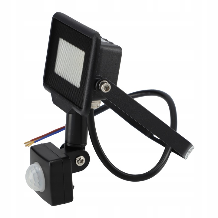 Naświetlacz LED SLIM 10W halogen z CZUJNIK RUCHU i zmierzchu reflektor