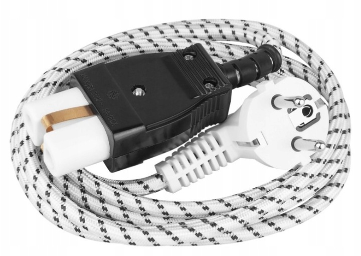 PRZEWÓD KABEL DO PRODIŻA MINI PIEKARNIK ŻELAZKA 1,8m OPLOT