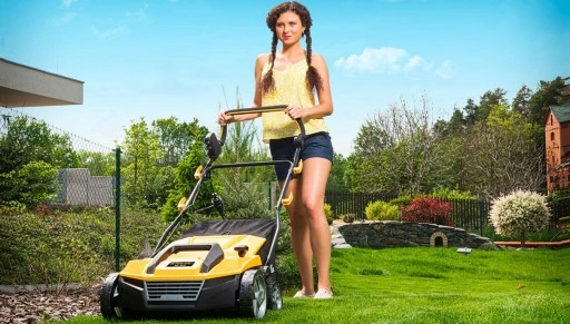 Wertykulator Aerator Elektryczny Riwall 45L 38 cm MOCNY 2400W FREZOWANIE