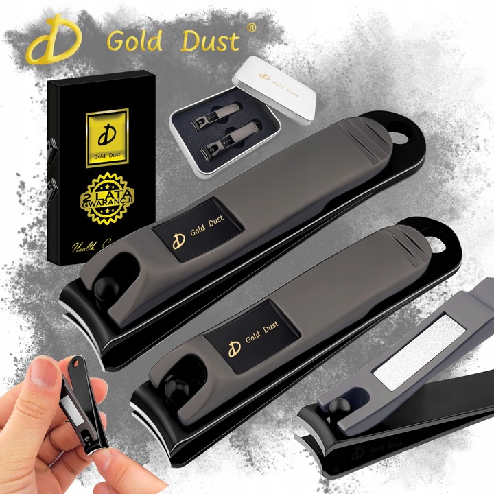 OBCINACZ DO PAZNOKCI GRUBYCH DUŻY ZESTAW CĄŻKI OBCINACZKI SKÓREK 2szt STAL