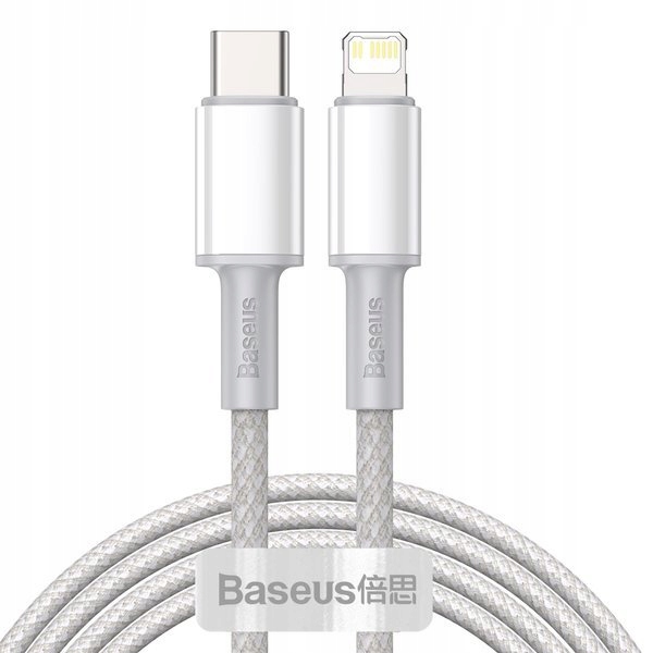 BASEUS KABEL USB-C TYPE-C SZYBKIE ŁADOWANIE do LIGHTNING IPHONE 20W PD 2m