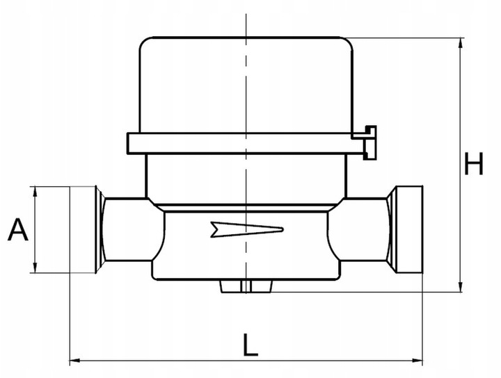 WODOMIERZ LICZNIK WODY ZIMNEJ ANTYMAGNETYCZNY ZW. 1/2 " Q3 -2.5 m3