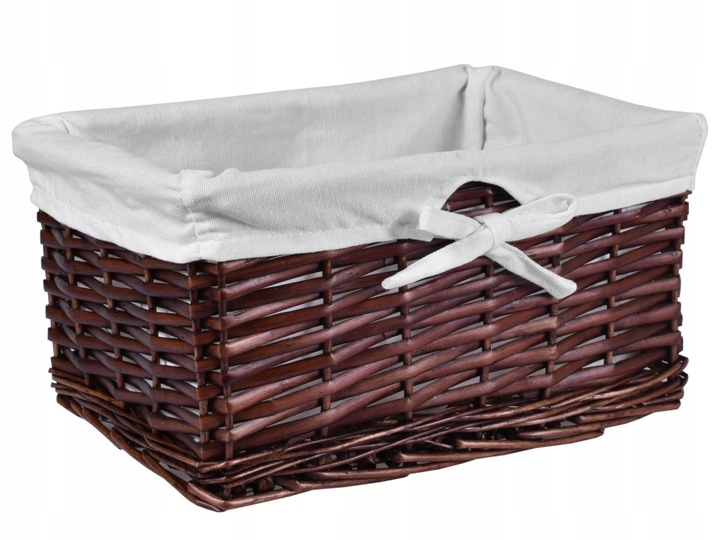 KOSZYK WIKLINOWY DEKORACYJNY KOSZYCZEK POJEMNIK ORGANIZER ŁAZIENKOWY