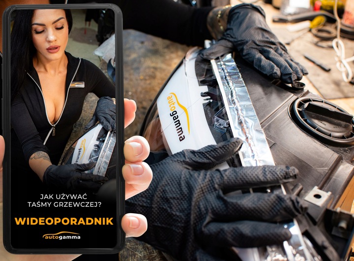 Taśma grzewcza do rozklejania reflektorów lamp samoprzylepna twardy klej