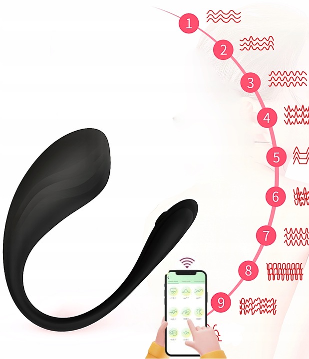 Wibrator Damski Jajko Wibrujące STEROWANE TELEFONEM Masażer APP Dla Par
