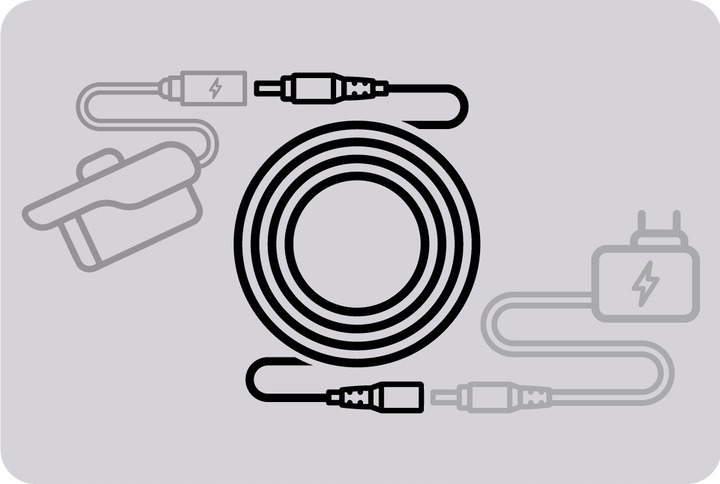 Przedłużacz zasilania do kamer DC 10m WGT-5.5/2.1Kabel PRZEWÓD DC 12V