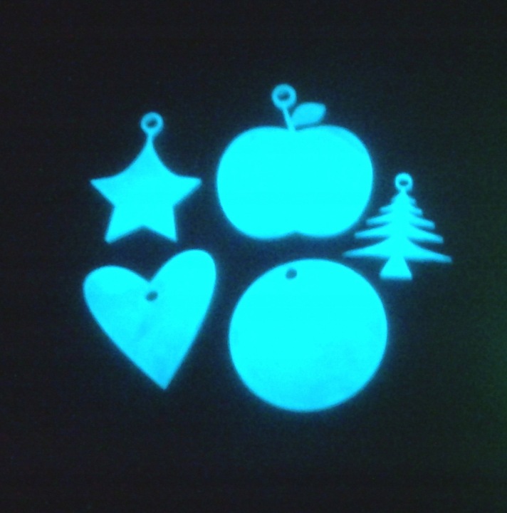 Farba świecąca w ciemności luminescencyjna fosforescencyjna NIEBIESKA 25ml