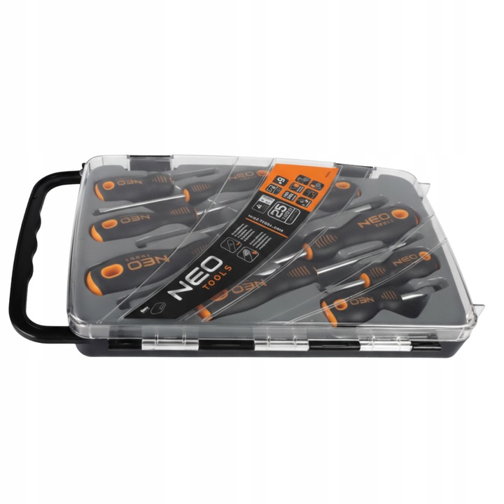 NEO TOOLS Zestaw Wkrętaków Śrubokrętów 9 szt. Płaskie i Krzyżowe