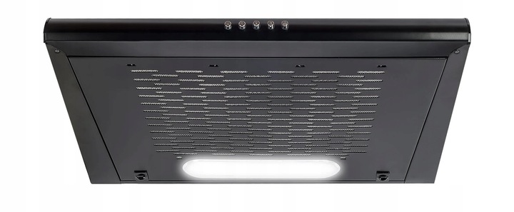 Okap Podszafkowy VDB Slim PL 50 50 cm Czarny