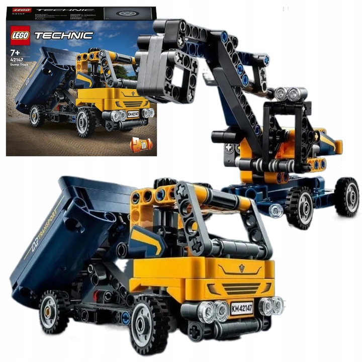 LEGO Technic Samochód Auto Wywrotka koparka 2w1 42147 Budowa Miasto