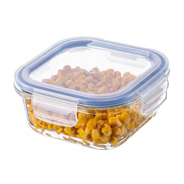 6x SZKLANE POJEMNIKI NA ŻYWNOŚĆ POJEMNIK LUNCHBOX DO LODÓWKI MIKROFALI