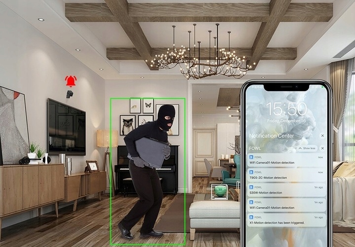 Mini kamera zewnętrzna wifi zdalny podgląd podczerwień 7 dni