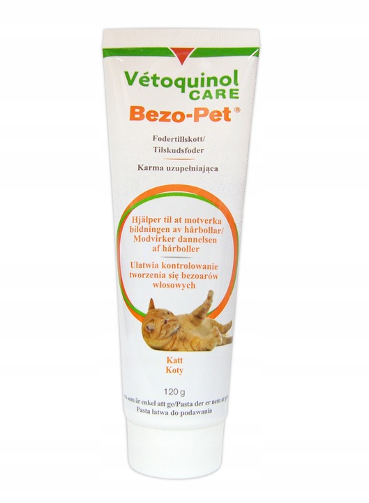 Pasta Odkłaczająca Vetoquinol Bezo-Pet 120g Kot