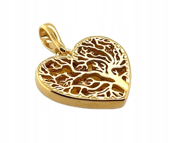 Wisiorek srebrny z bursztynem ORYGINALNA ZAWIESZKA ze srebra serce FILM