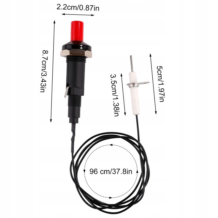 ZAPALNIK PIEZO, ISKROWY DO NAGRZEWNIC GAZOWYCH