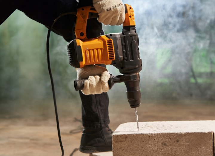 MŁOT UDAROWY OBROTOWY MŁOTOWIERTARKA SDS Plus 1500W REGULACJA OBROTÓW