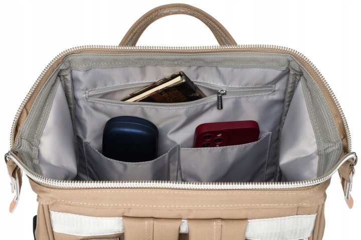 Plecak miejski PETERSON pojemny na laptopa damski port USB podróżny