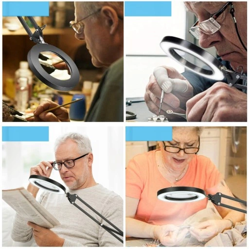 LAMPA LED LUPA kosmetyczna do rzęs makijażu biała