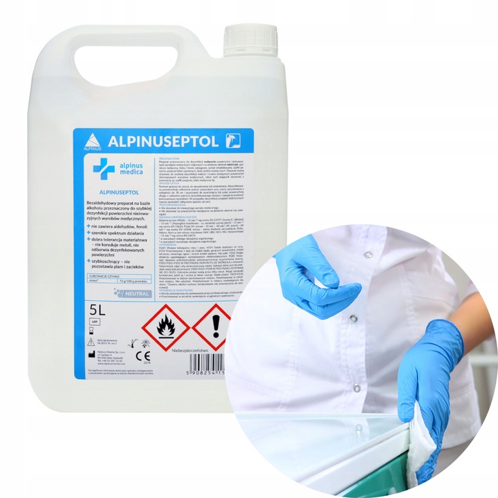 ALPINUSEPTOL 5L PŁYN DO DEZYNFEKCJI POWIERZCHNI