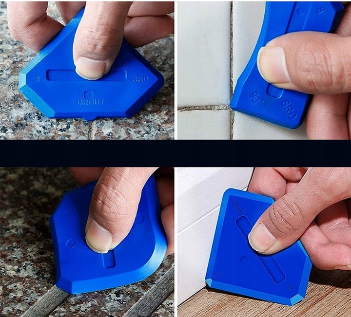 ZESTAW SZPACHELEK GUMEK KOŃCÓWEK DO SILIKONU PROFI