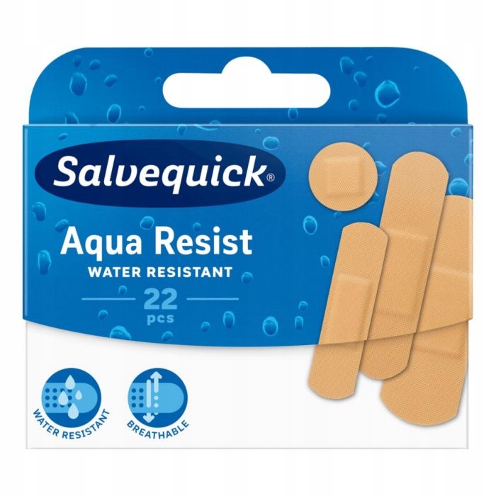 Salvequick plastry Aqua Resist - 22 sztuki MIX