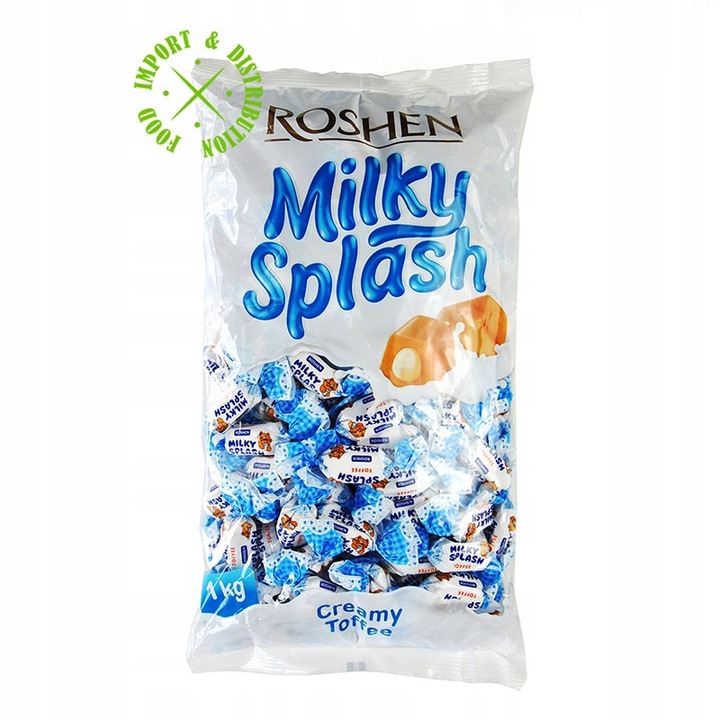 Cukierki Roshen „Milky Splash” Toffi z nadzieniem mlecznym 1kg