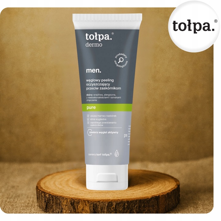 Peeling Węglowy Oczyszczający Przeciw Zaskórnikom dla Mężczyzn 100 ml