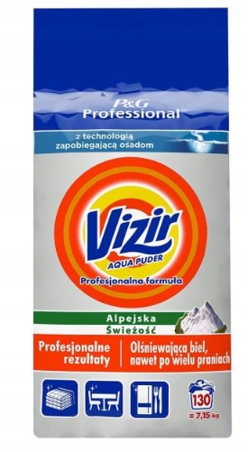Vizir Profesjonalna formuła Do kolorów Proszek do prania 130 prań 7,15 kg