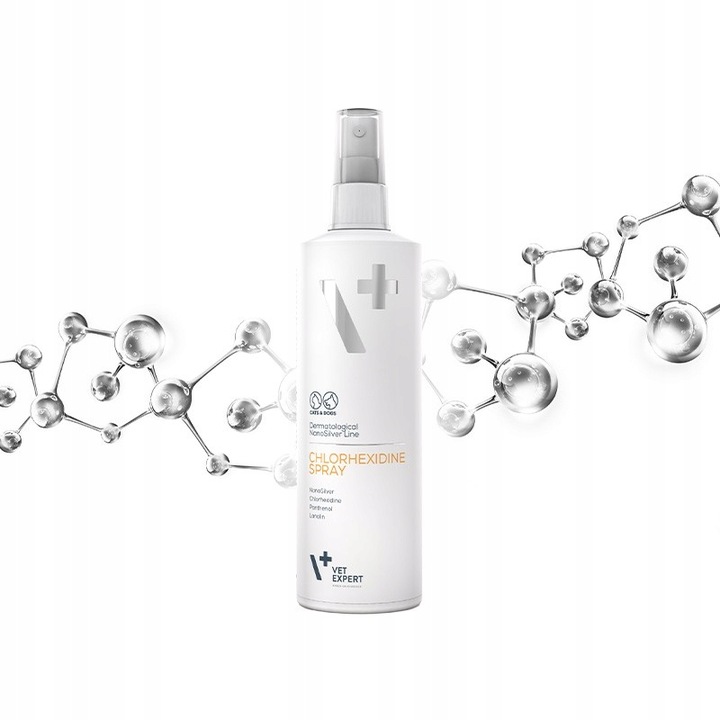Preparat na podrażnioną skórę dla psów i kotów VetExpert Chlorexidine 100ml