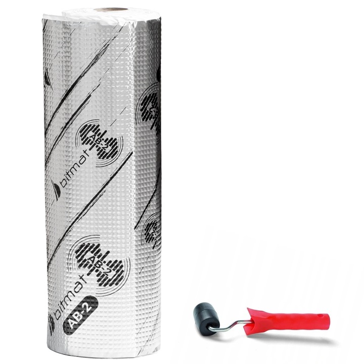 AB-2 MATA WYGŁUSZAJĄCA BUTYLOWA BITUMICZNA 400x50 wygłuszenie para