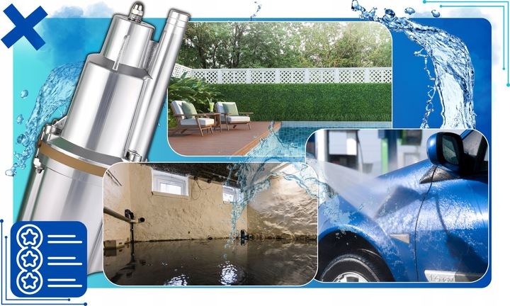 POMPA DO WODY BRUDNEJ I CZYSTEJ POMPKA ZATAPIALNA GŁĘBINOWA DO STUDNI