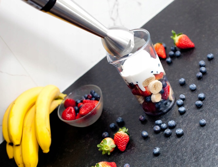 Blender ręczny robot kuchenny 1250W | metalowy mikser, malakser,