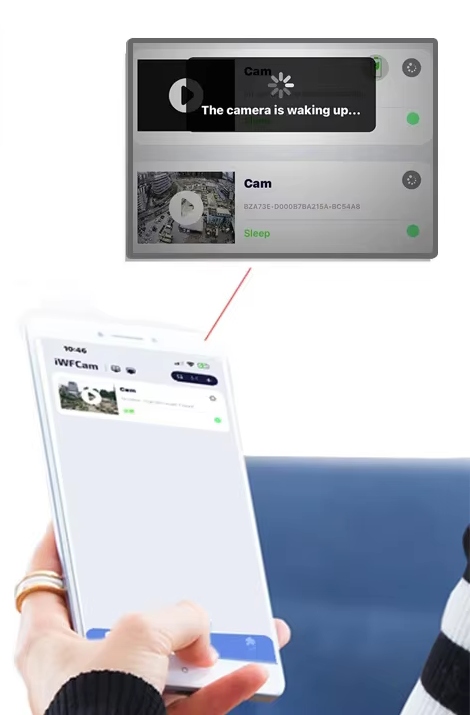 Mini kamera zewnętrzna wifi zdalny podgląd podczerwień 7 dni