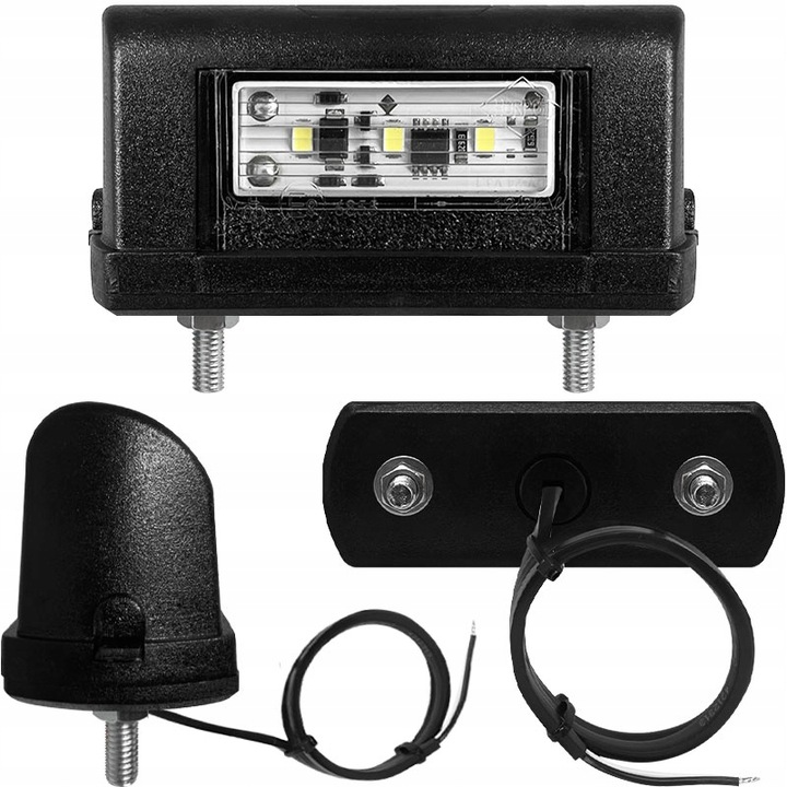 LAMPKA PODŚWIETLENIA TABLICY REJESTRACYJNEJ PRZYCZEPY 2SZT ZESTAW LEDOWA