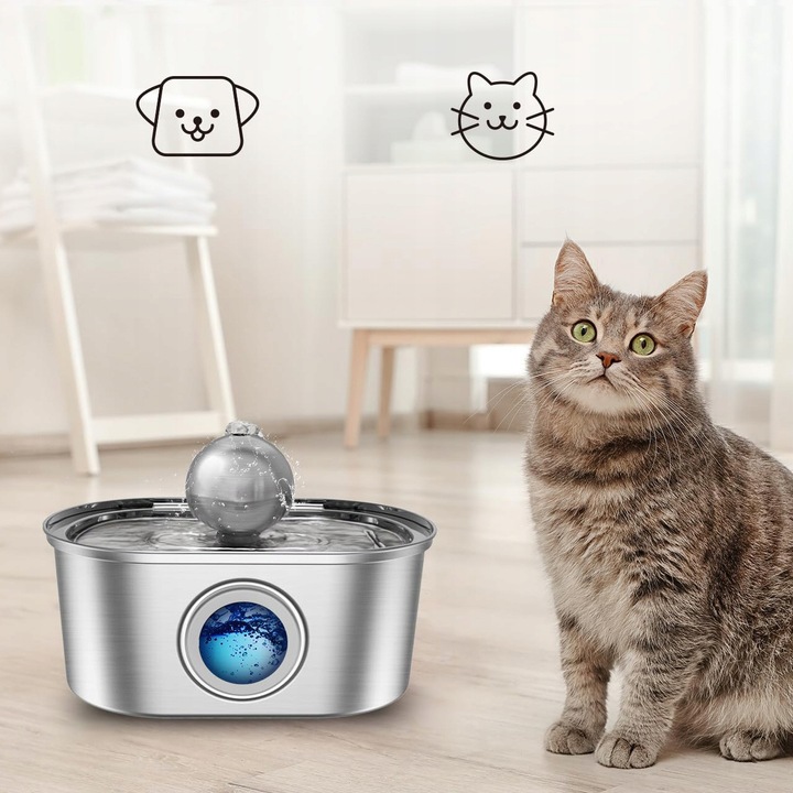 POIDEŁKO DLA KOTA PSA FONTANNA POIDŁO MISKA AUTOMATYCZNA CICHA FILTR