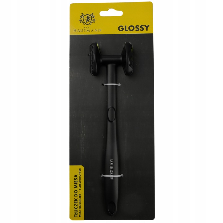 TŁUCZEK DO MIĘSA ZIEMNIAKÓW CZARNY METALOWY SOLIDNY TŁUCZEK 23 cm