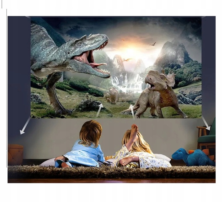 Projektor Rzutnik Full HD 4K 12000lm WiFi Android + Torba + Kabel HDMI