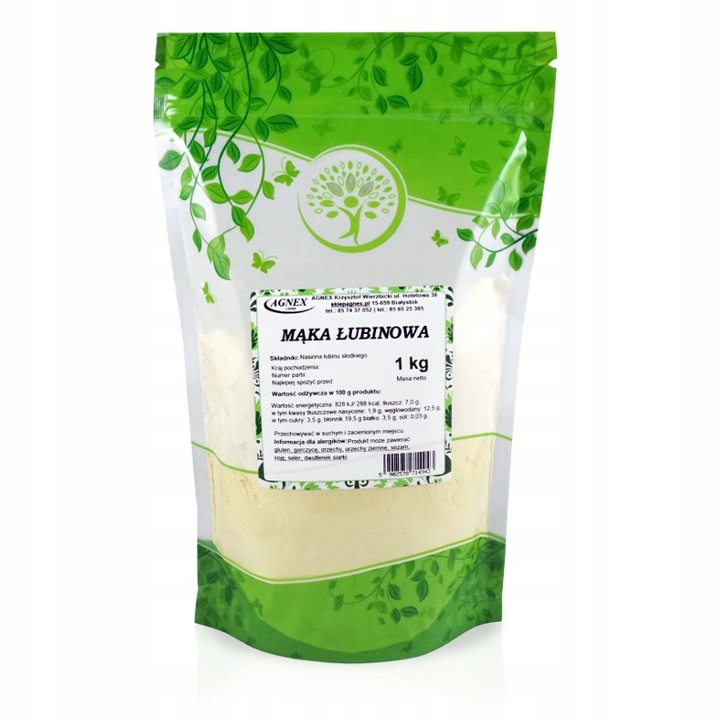 MĄKA ŁUBINOWA 1kg Keto białko błonnik na chleb