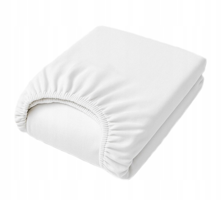 PRZEŚCIERADŁO Z GUMKĄ 100% BAWEŁNA OEKO-TEX GRUBE MIĘKKIE BIAŁE 90X200