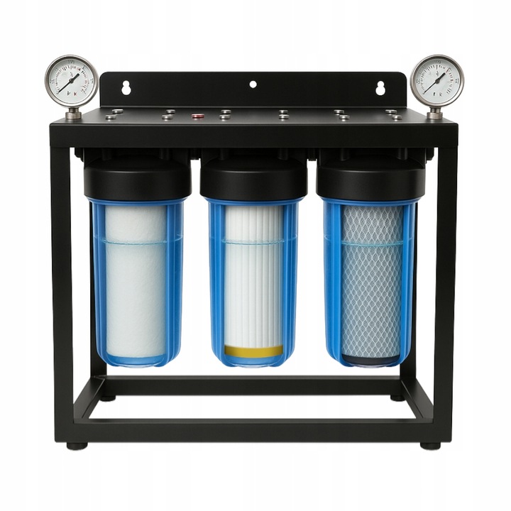 Zestaw Wkładów Filtrów Wody na Cały Dom 3-stopniowy Zmiękczacz BIG