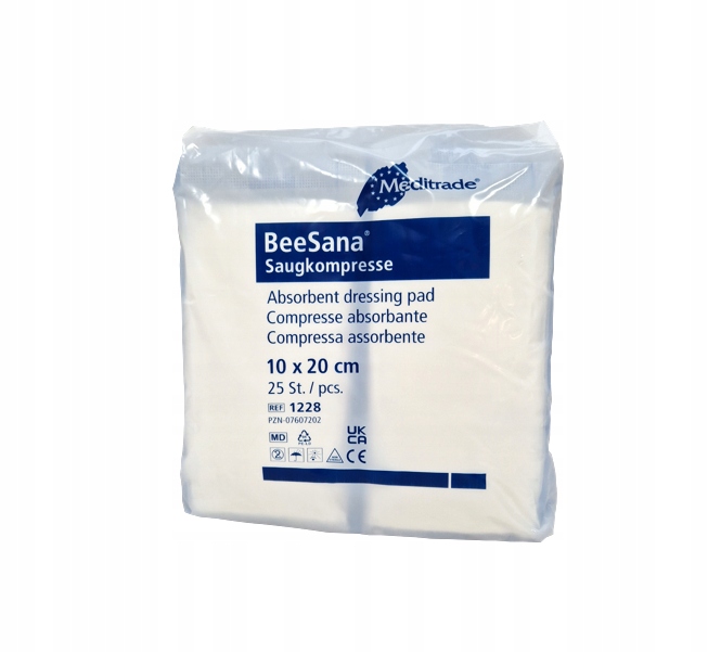 KOMPRESY OPATRUNKI WYSOKOCHŁONNE NIEJAŁOWE 10X20cm OPATRYWANIE RAN