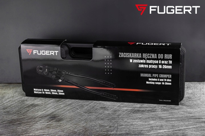 PRASKA ZACISKARKA DO RUR PEX 6 MATRYC TH 16/20/26 U 16/20/25 + WALIZKA