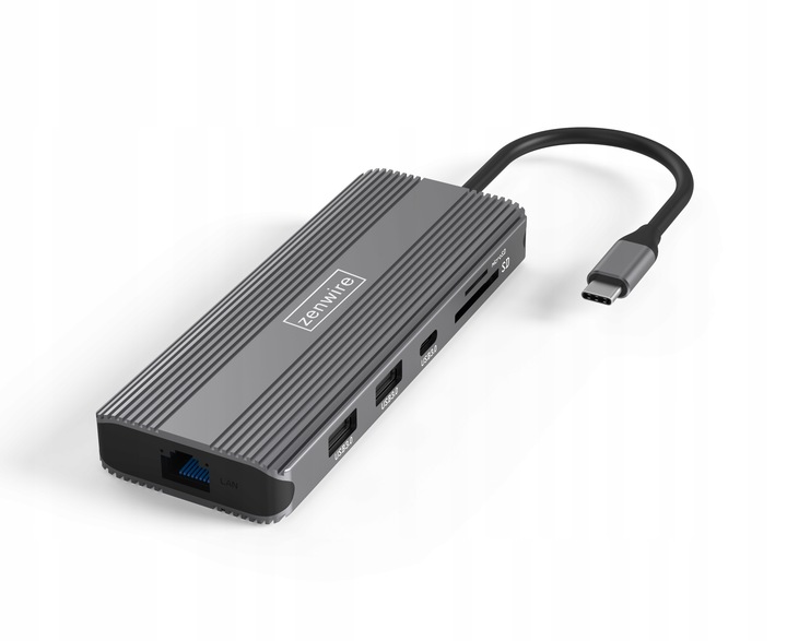 HUB USB-C Adapter 10w1 DisplayPort 1.4 HDMI 2.1 8K 4K 120Hz Display Port M1