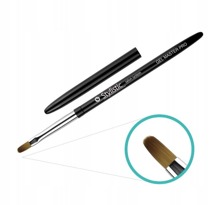 STYLISTIC PĘDZELEK DO ŻELU DO PAZNOKCI GEL MASTER PRO