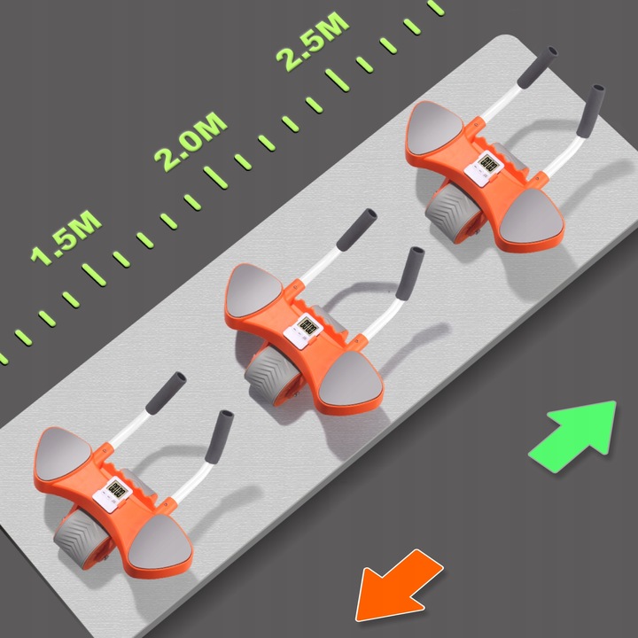 Kółko Roller Z Automatycznym Odbiciem Do ćwiczen Mięśni Brzucha z matą